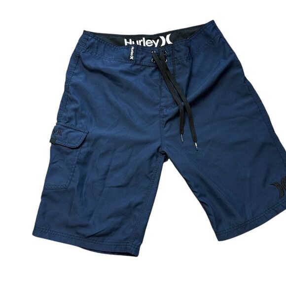 Hurley Blue Swim Trunks - Picture 1 of 4